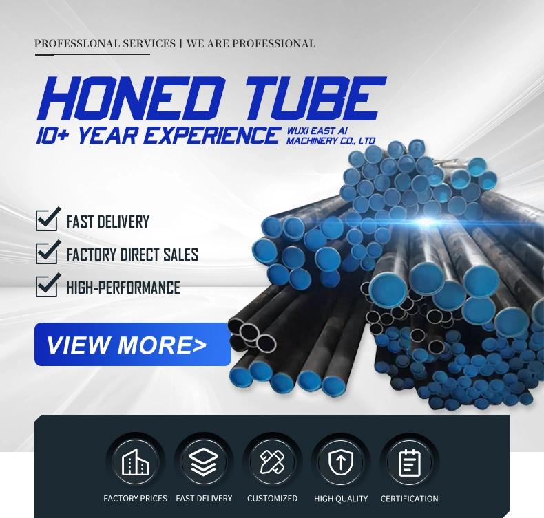 Honed Tube for Hydraulic Cylinder Hot Selling Round Rods Piston Rods and Bars St52+Q for Cylinder